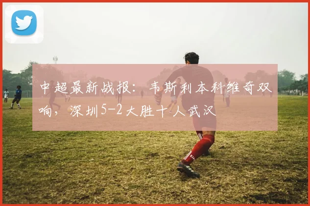 中超最新战报:韦斯利本科维奇双响,深圳5-2大胜十人武汉